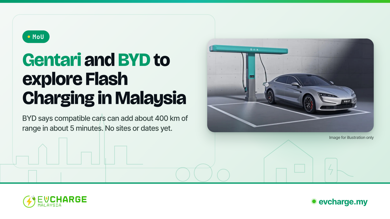 Gentari Signs MoU to Explore BYD Flash Charging in Malaysia